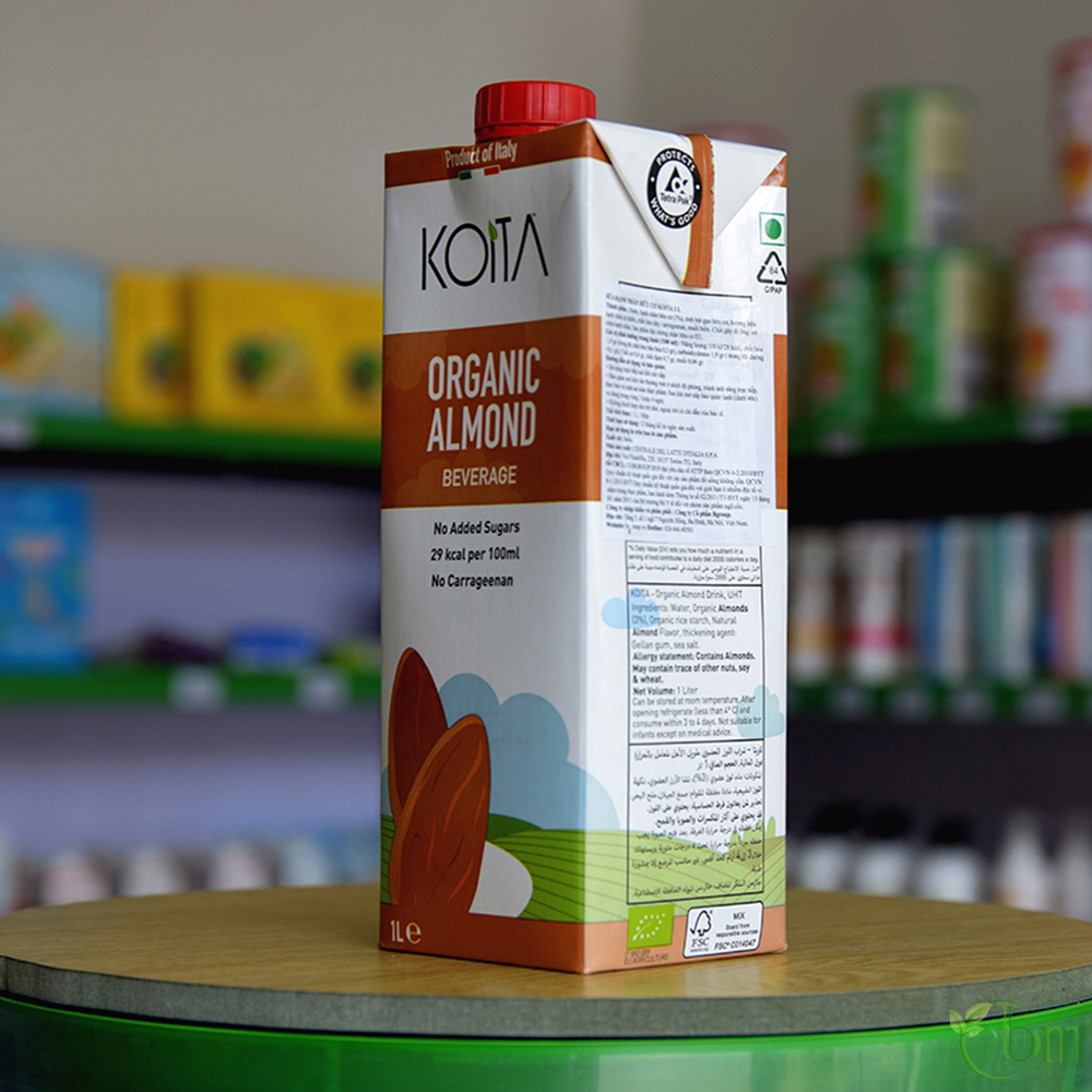 Sữa hạnh nhân hữu cơ Koita 1L