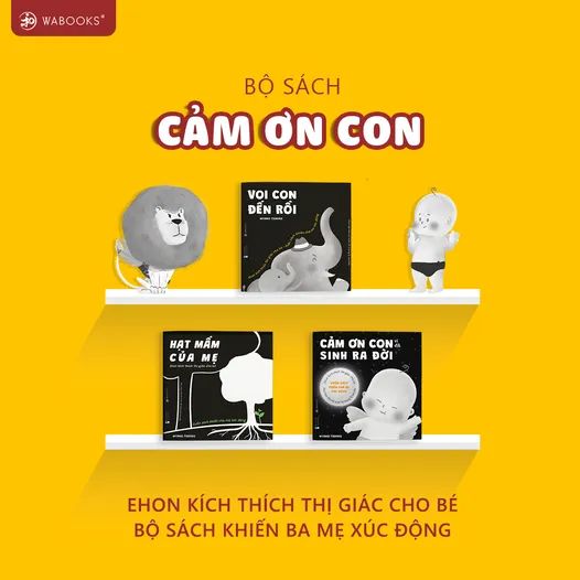 BỘ SÁCH COMBO 3 CUỐN DÀNH CHO TRẺ DƯỚI 18 THÁNG VÀ MẸ BẦU ( Cảm ơn con vì đã sinh ra đời - Hạt mầm của mẹ - Voi con đến rùi )