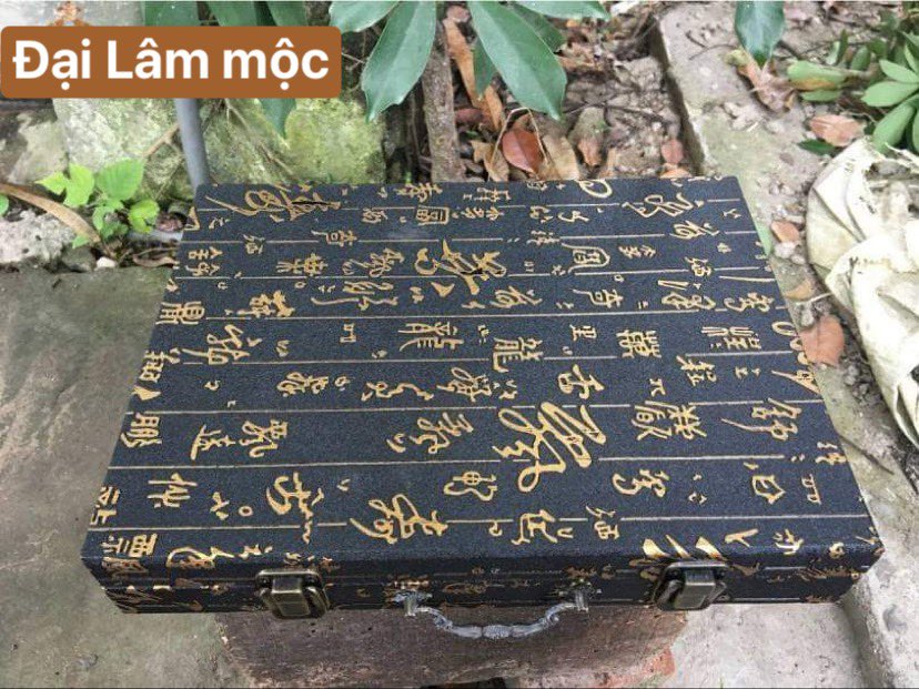 Bộ cờ tướng gỗ Hương quân Đại kèm hộp tiện lợi - quà tặng ý nghĩa