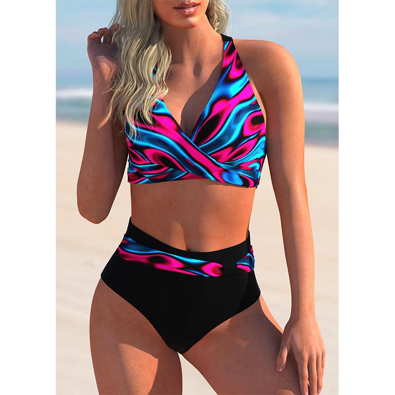 In Hình Cao Cấp Bikini Đồ Bơi Gợi Cảm Nữ 2021 Đẩy Lên Áo Tắm Bikini Bộ Plus Kích Thước Đồ Bơi Nữ Bơi Lội Đi Biển phù Hợp Với