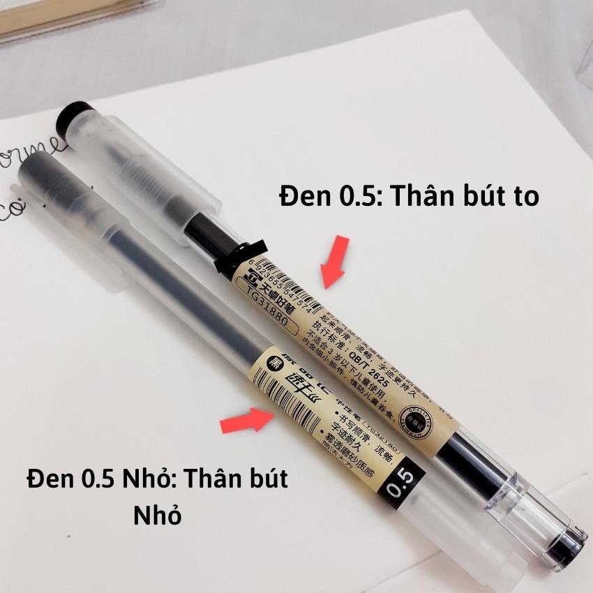 Bút gel đen xanh đỏ viết đều mực văn phòng phẩm hộp 12 bút