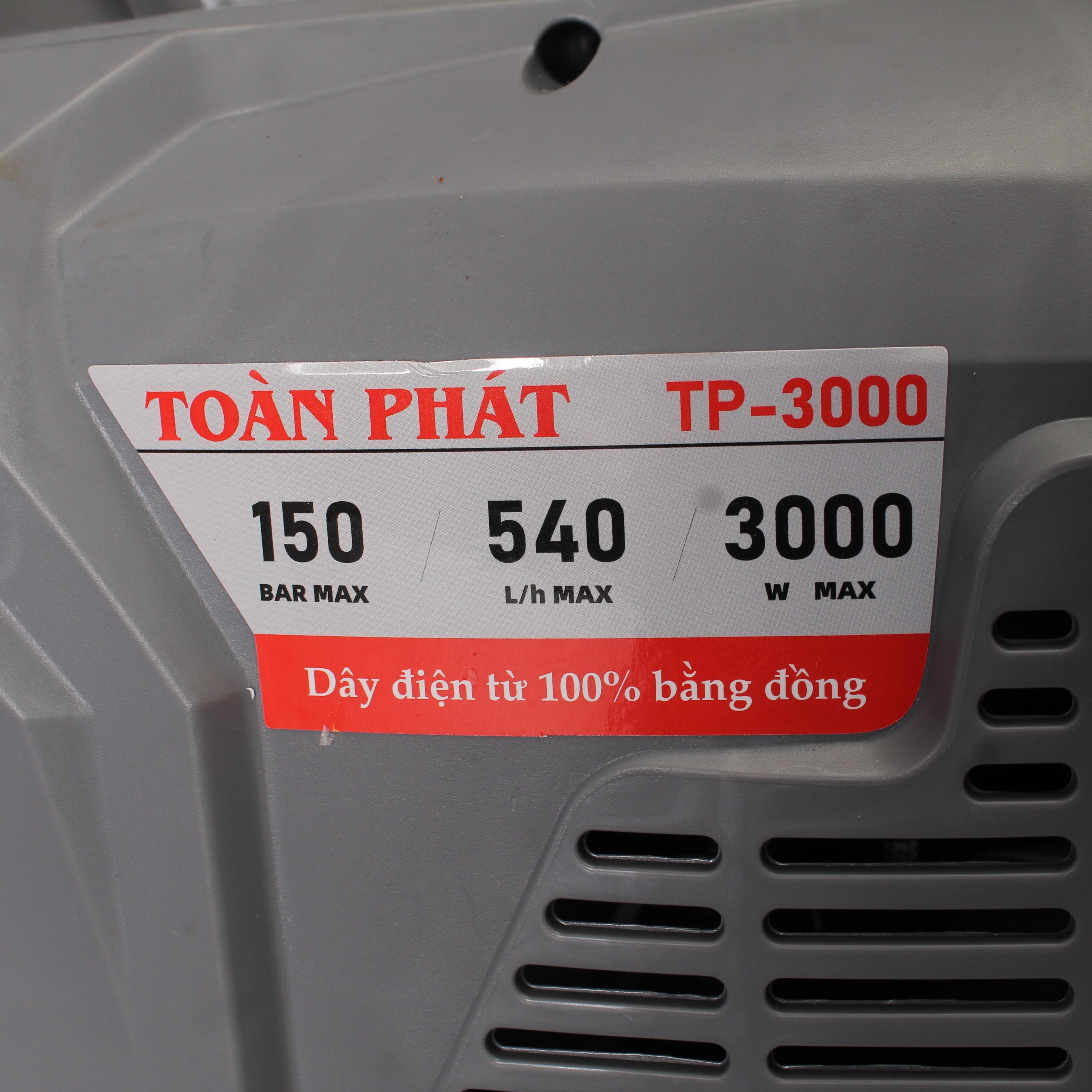 Máy phun xịt rửa xe Toàn Phát TP3000 Áp lực cao