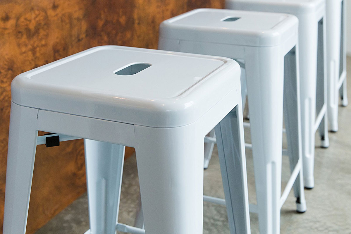 Ghế Bar Tolix H Stool Lavaco 3205W - Trắng