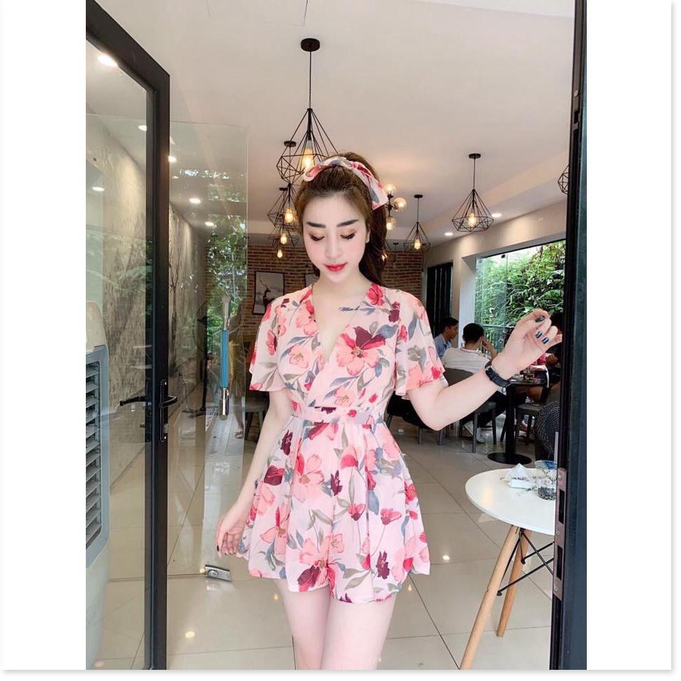 Jumpsuit nữ voan hoa cực xinh