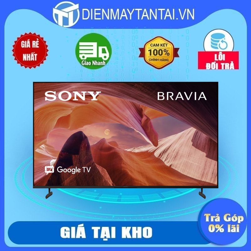 Google Tivi Sony 4K 55 inch KD-55X80L - Hàng chính hãng - Giao HCM và 1 số tỉnh thành