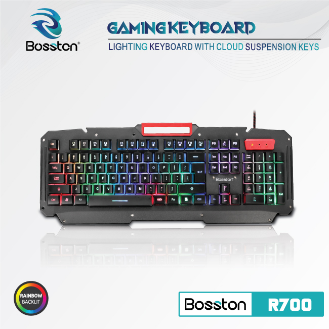 Bàn phím giả cơ Bosston R700 LED Gaming - HÀNG CHÍNH HÃNG - JL