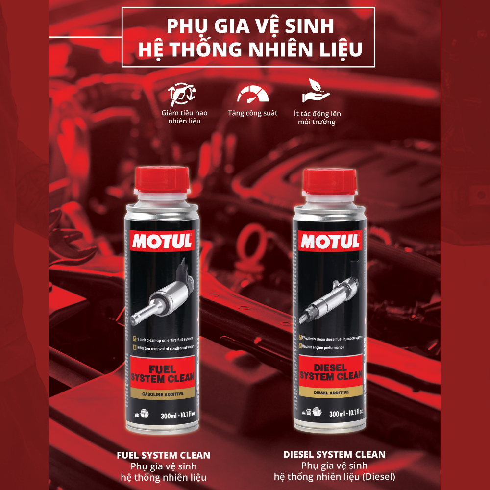 Phụ gia vệ sinh hệ thống nhiên liệu xe ô tô (Dầu) - DIESEL SYSTEM CLEAN 300ml