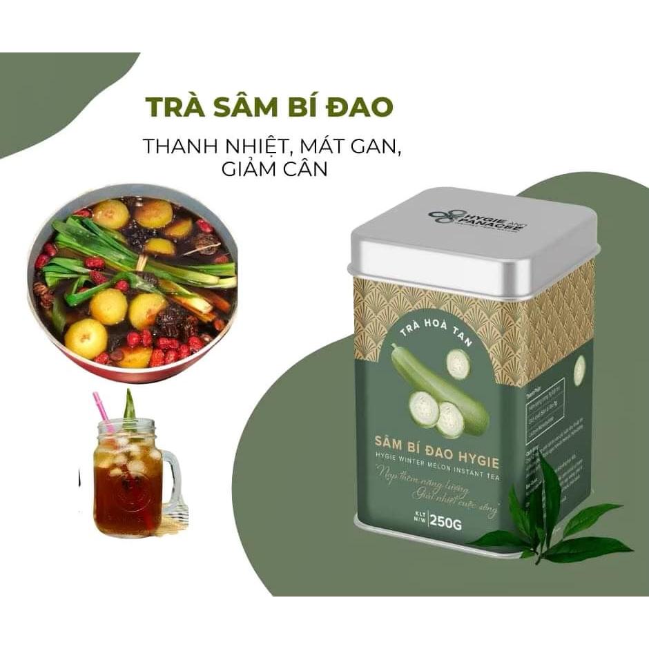 Trà sâm bí đao Hygie hộp giấy 120g - dạng hòa tan tiện lợi, thơm ngon, đậm đà khó quên