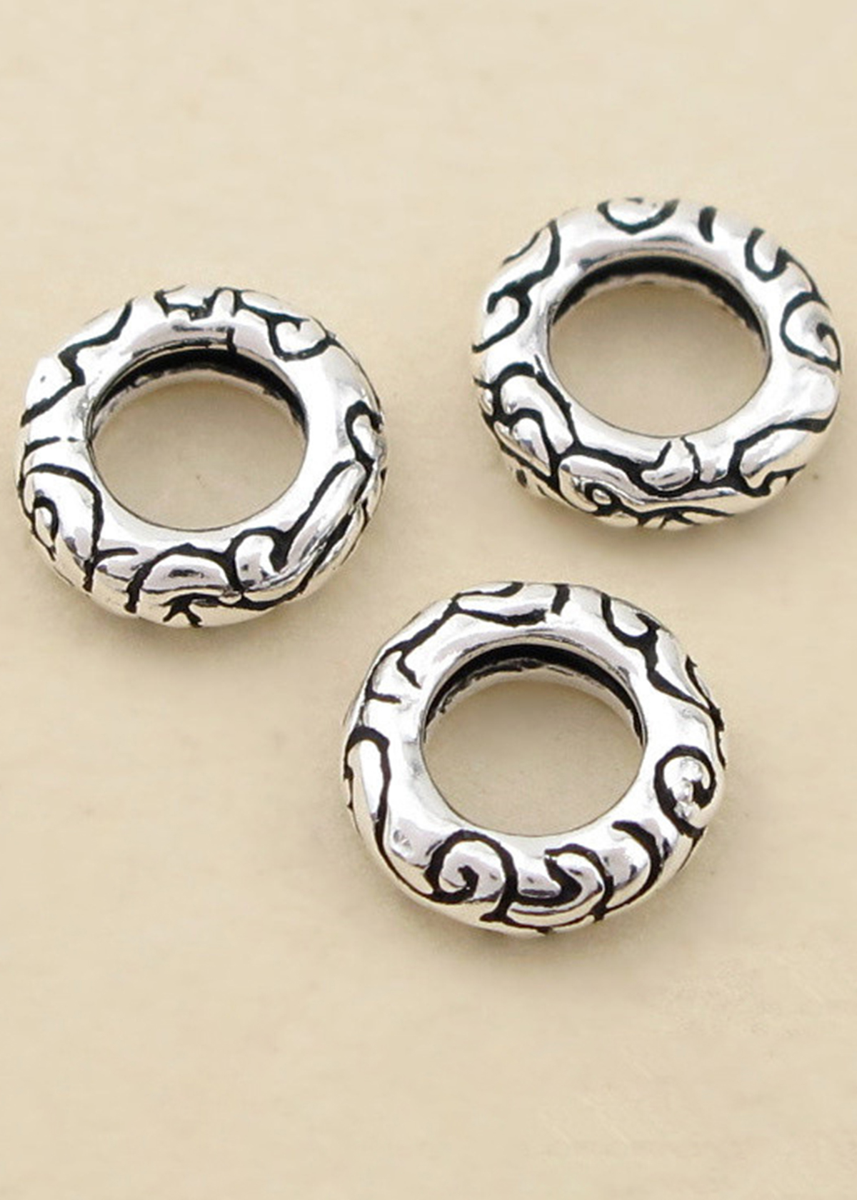Combo 5 cái charm bạc chặn - Ngọc Quý Gemstones