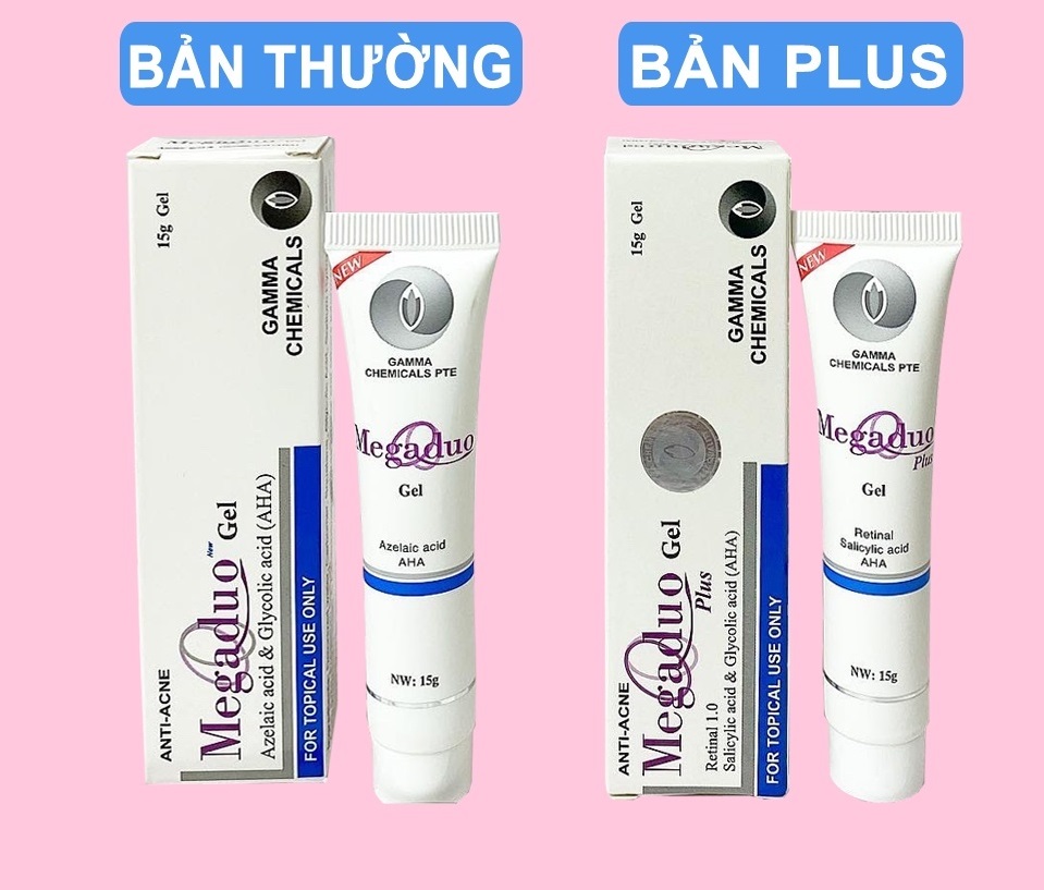 Gel Hỗ Trợ Giảm Mụn Ẩn Và Thâm Gamma Megaduo Gel 15g - Bản Plus