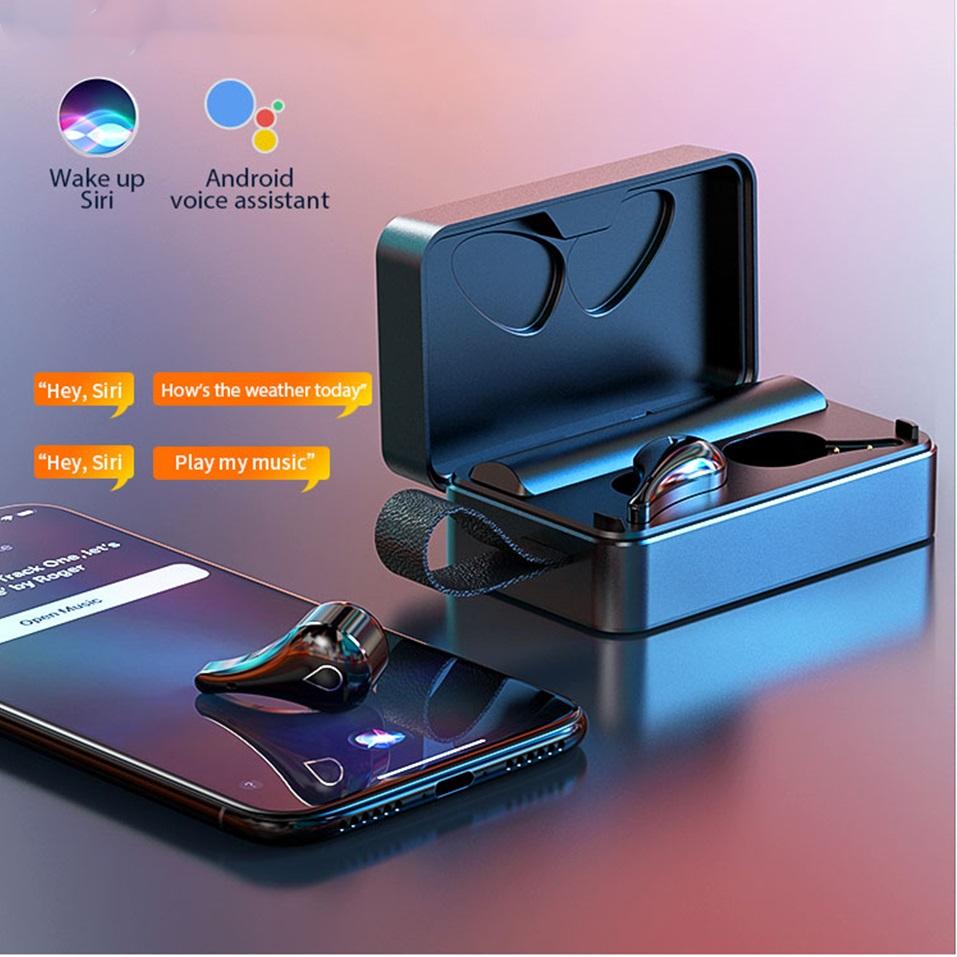 TWS Không Dây Bluetooth Tai Nghe HD Gương Màn Hình Màn Hình Hiển Thị LED Tai Nghe Nhét Tai 9D HIFI Stereo Tai Nghe Nhét Tai Tai Nghe Với 3500MAh Sạc Hộp