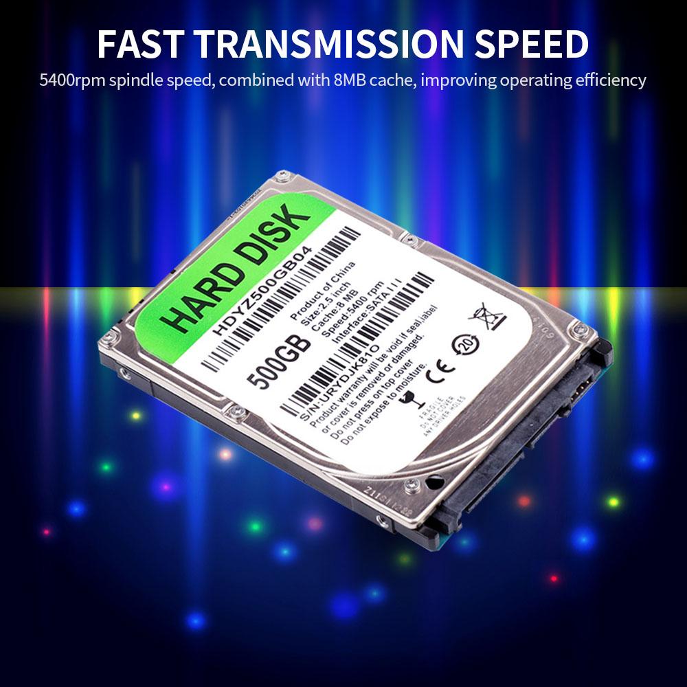 Ổ cứng cơ 2,5 inch Giao diện SATA III cho máy tính xách tay 80GB 8MB Bộ nhớ đệm tốc độ 5400 vòng / phút