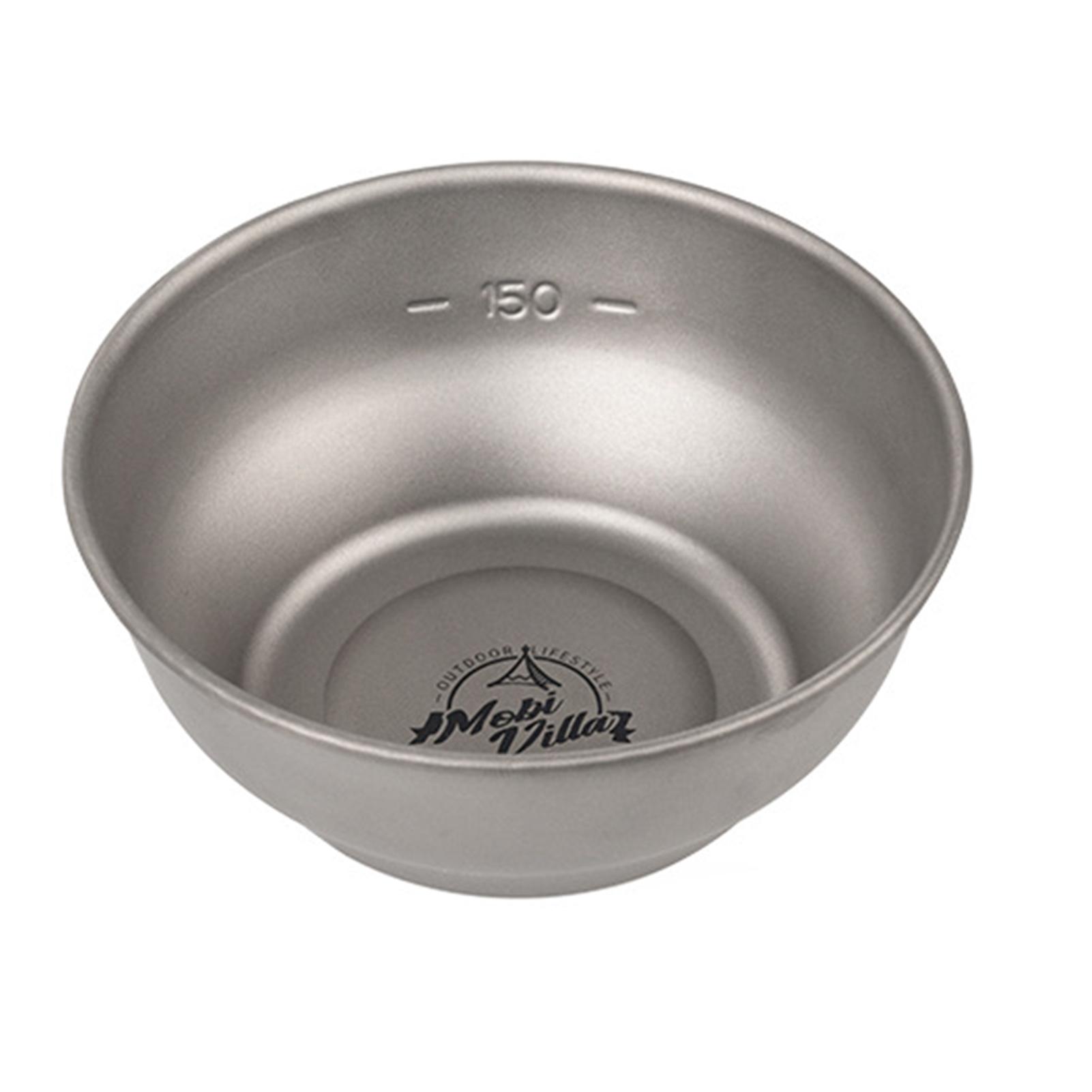 Bát ăn bằng titan siêu nhẹ chống trầy xước cho cắm trại ngoài trời