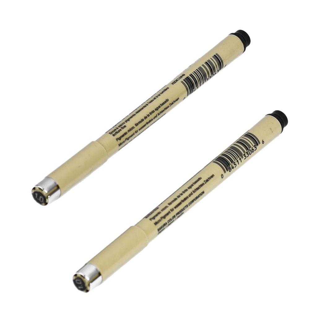 2pcs PIN-1.0 Graphic Sketch Pen for Engineering-drawing Writing
