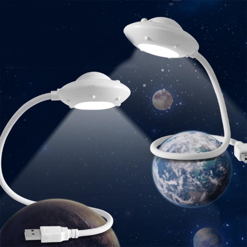 Đèn Led Đọc Sách Usb Hình Đĩa Bay Ufo Linh Hoạt Tiện Dụng