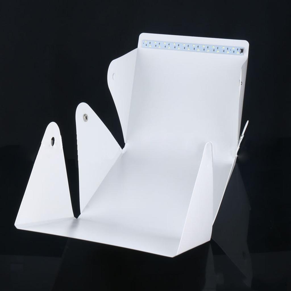 8.89'' x 9.05'' x 9.44'' Light Room Table Top Photo Studio Photography LED Lighting Tent Kit Backdrop Cube Box