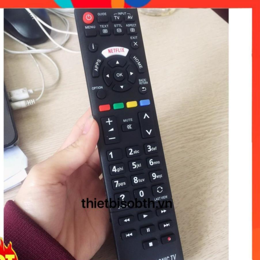 Remote dành cho tivi Panasonic RM-L1268 (dùng cho smart tv, LCD tv Panasonic)