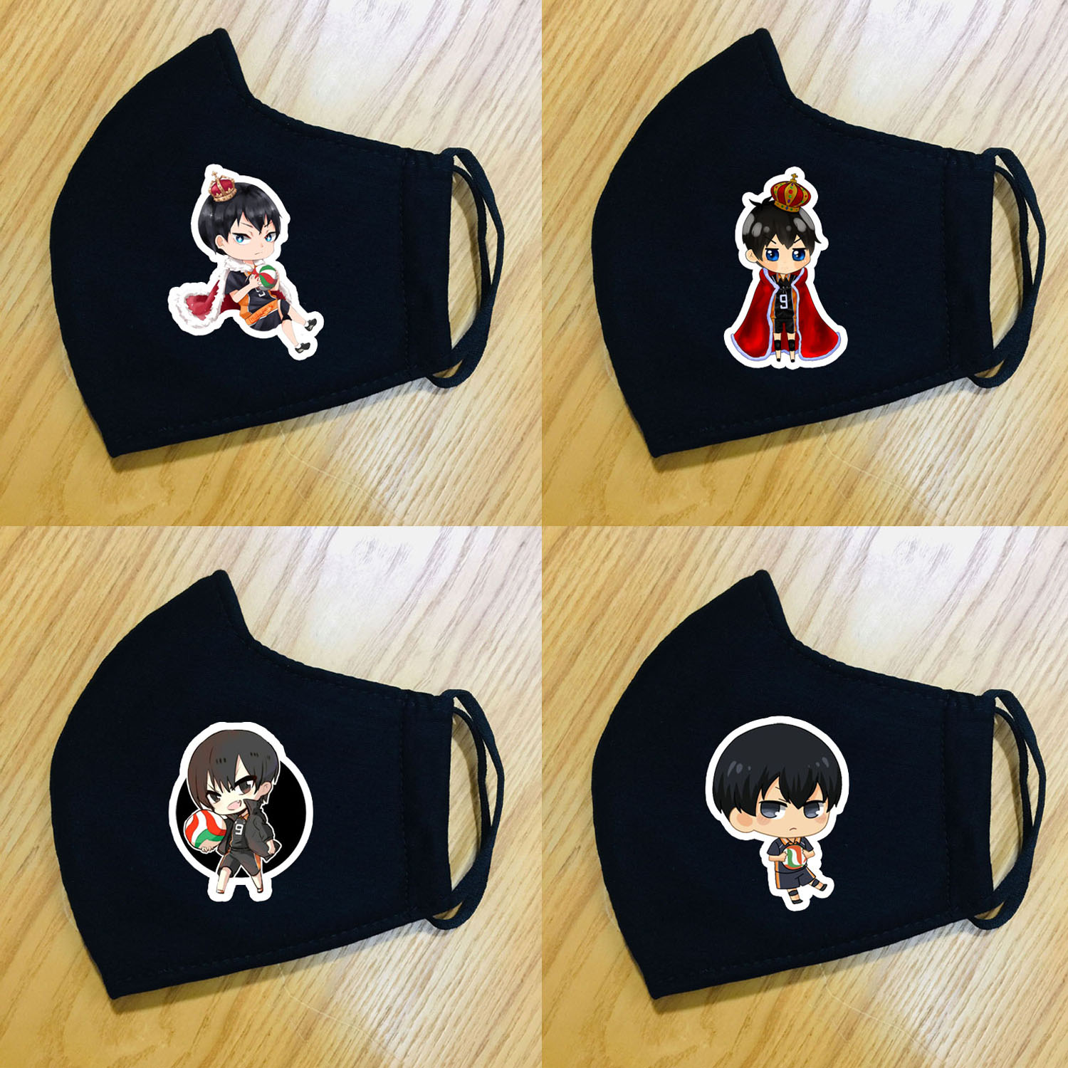 khẩu trang Haikyuu!! set 2 cái nhiều nhân vật