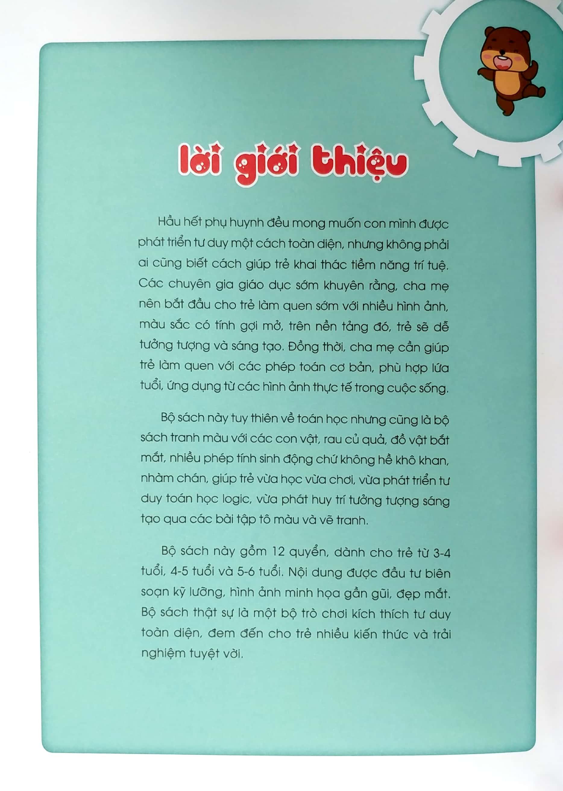 Thiên Tài Toán Học (3 - 4 Tuổi) - Khơi Nguồn Tư Duy Toán Học