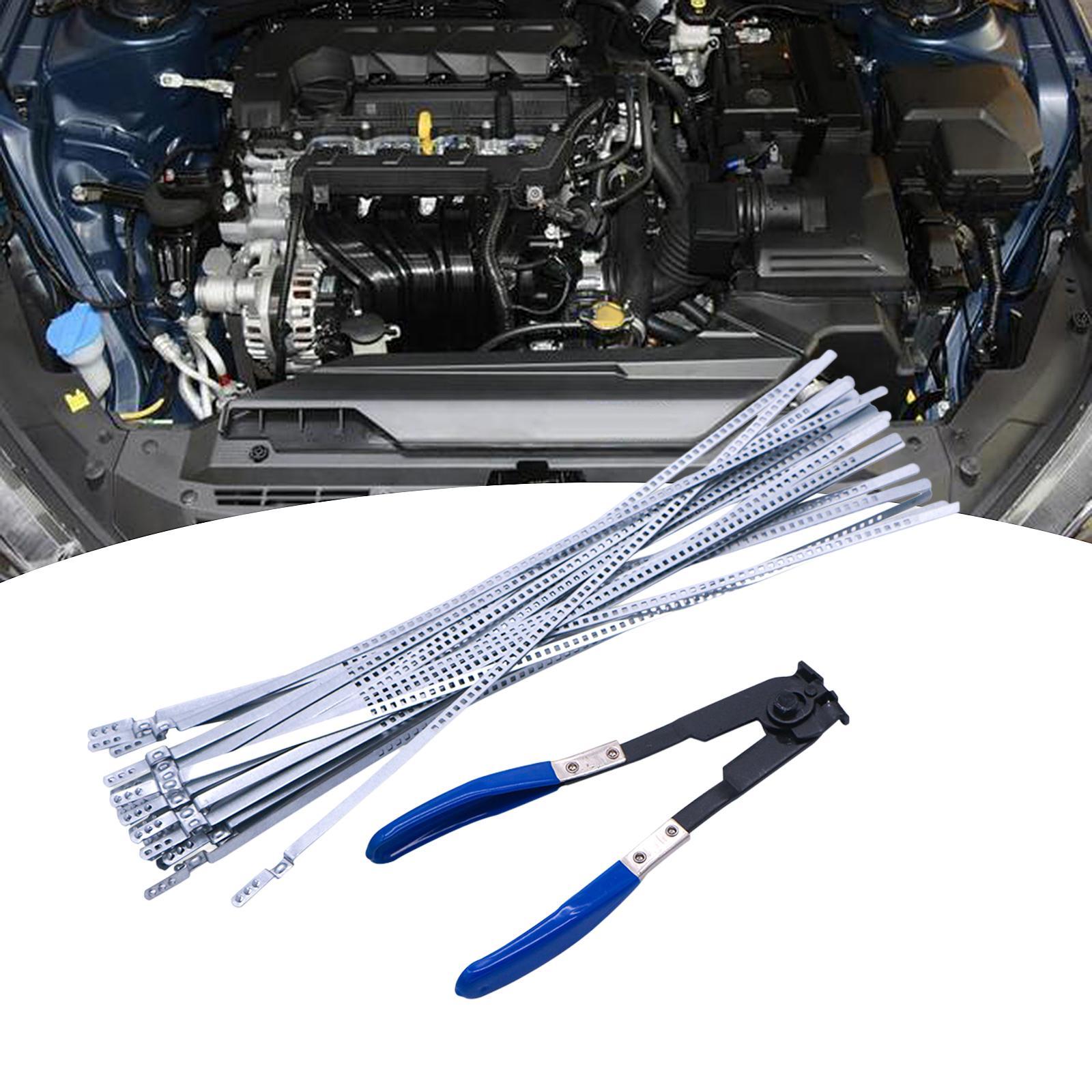 CV Boot Tool with 24 Bands Clamp Cinch Tool Car Easy to Use Portable Durable Water Pipe Crimping Pliers Universal Clamp Pliers Accessories