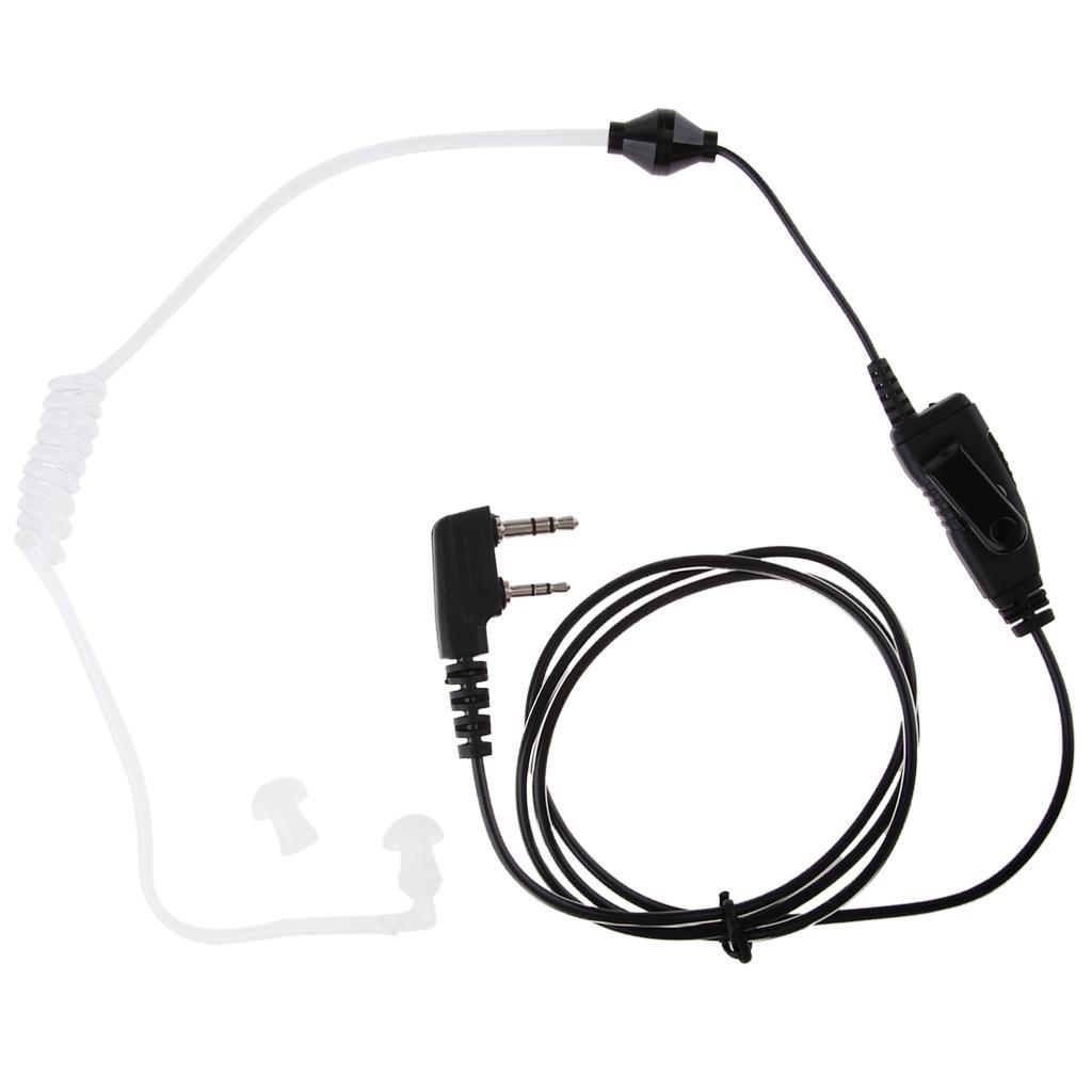 2  Earbud  Air Acoustic Tube Earpiece Headphone