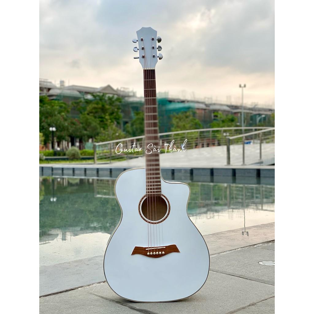 Đàn Guitar Acoustic ST-M2 màu trắng tặng kèm phụ kiện