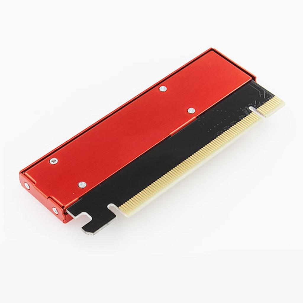 2xNVMe M.2 NGFF SSD to PCIE 3.0 X16 Adapter Expansion Card with Heat Sink Housing