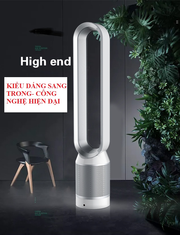 Quạt không cánh thiết kế mới với chức năng lọc không khí bằng công nghệ Ion âm đem đến không khí trong lành cho gia đình bạn. Quạt size lớn , cao 105 cm