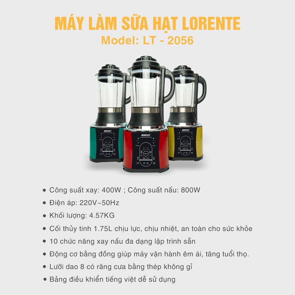 Máy xay nấu sữa hạt đa năng Lorente LT2056, công suất 400W, công suất nấu 800W-hàng chính hãng