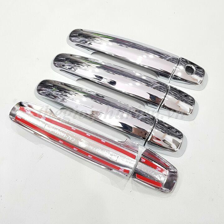 Combo 4 miếng dán chống xước hõm cửa và tay nắm cửa xe Suzuki Ciaz 2019 mạ Crom