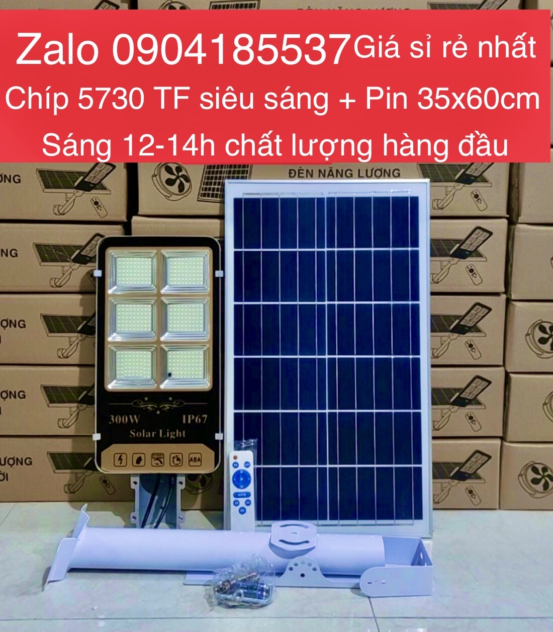 Led đèn đường năng lượng mặt trời 100W