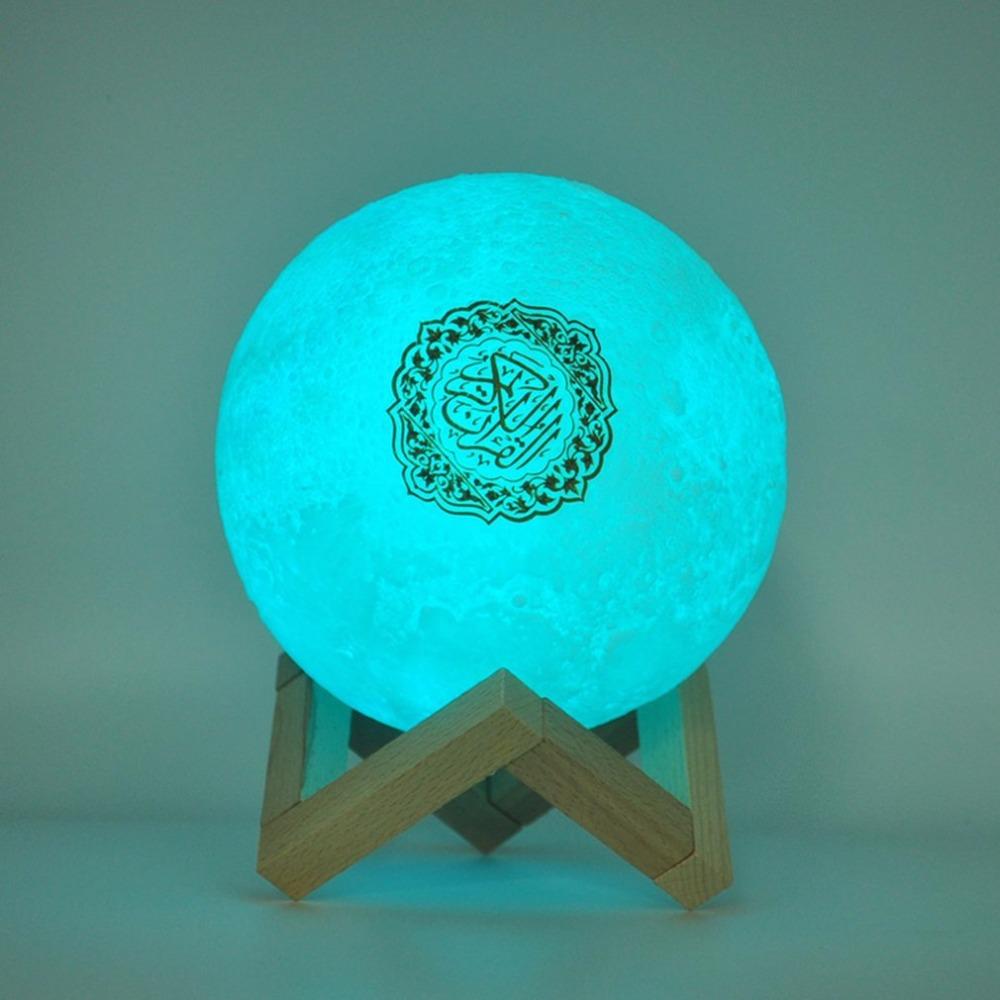 Loa Bluetooth không dây Đêm Đêm Light Qur'an Loa 3D với điều khiển ứng dụng Qur'an Loa Qur'an Touch Lamp Màu