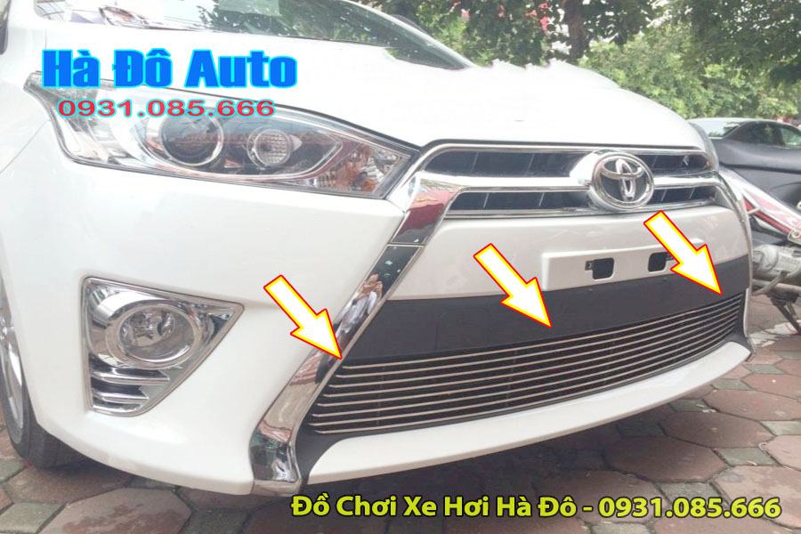 Ốp Mặt Ca Lăng Yaris 2014 2015 2016 2017 2018 - Ốp Bảo Vệ Ca Lăng Dưới Toyota Yaris 2014/2018