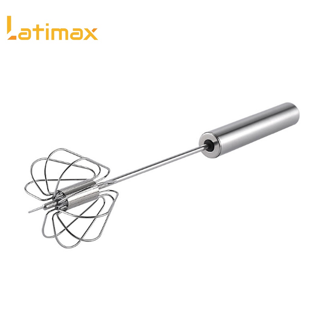 Cây Đánh Trứng Cầm Tay Tự Xoay Inox Chống Han Gỉ - Máy Đánh Trứng, Tạo Bọt Cà Phê Cầm Tay Tự Khuấy Cao Cấp