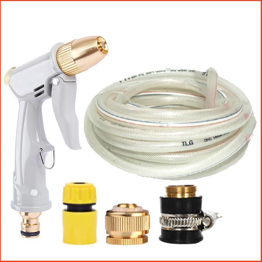 Bộ dây vòi xịt nước tưới cây rửa xe,tăng áp 3 lần, loại 15m  206846