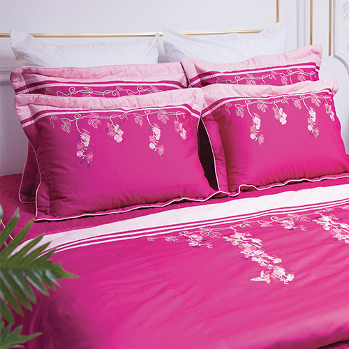 BỘ CHĂN DRAP BỌC CHẦN GÒN EDENA COTTON SOLID ED364 - TẶNG 2 RUỘT GỐI NẰM BALL EDENA CAO CẤP 45*65
