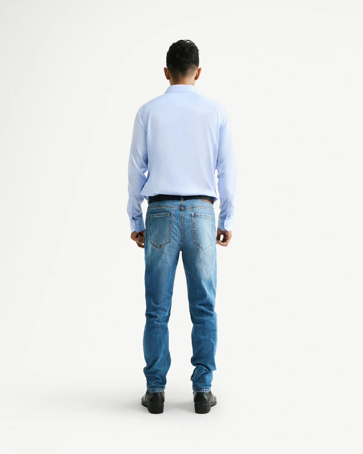 Áo sơ mi tay dài nam màu Xanh dương nhạt Form Fitted - ROUTINE 10F24SHL072 | ROUTINE CÀ MAU