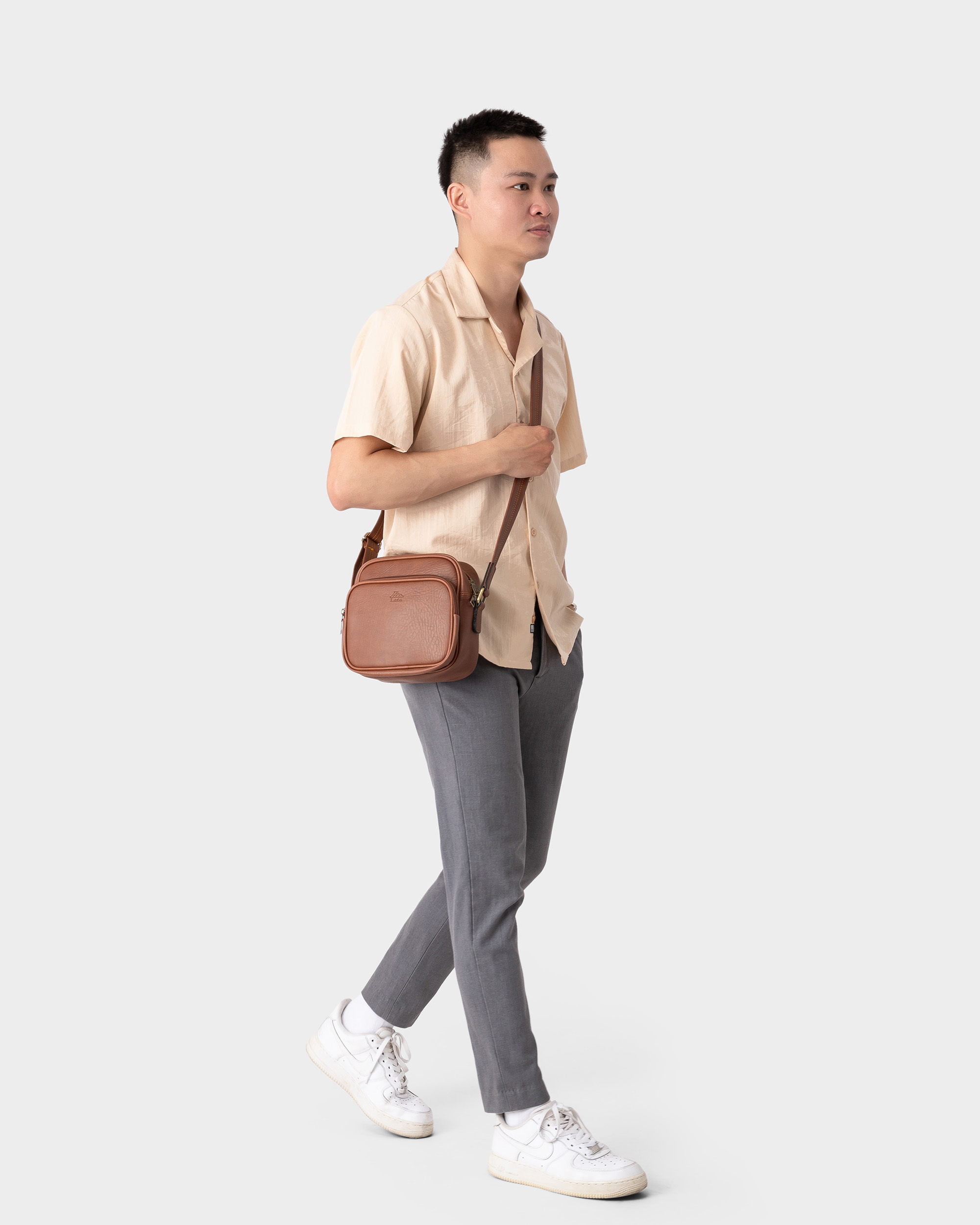 Túi Lata ( Thời trang nam đi chơi cỡ nhỏ - Túi đeo chéo da TN20 )