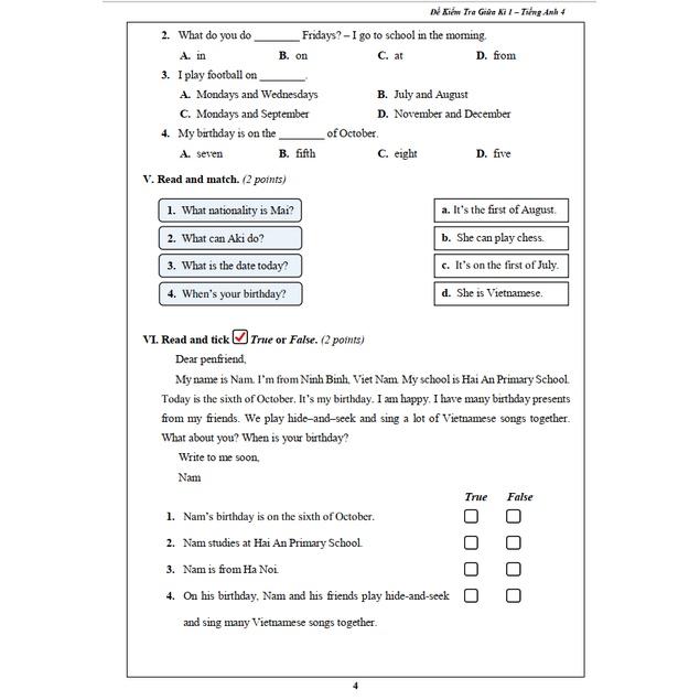 Sách - Combo Bài Tập Tuần và Đề Kiểm Tra Tiếng Anh lớp 4 học kì 1 (2 cuốn)