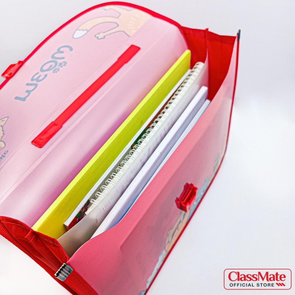 Cặp học thêm 2 ngăn CLASSMATE Thiết Kế Meow Dễ Thương, Chất Liệu Nhựa Nguyên Sinh An Toàn CL-SB310