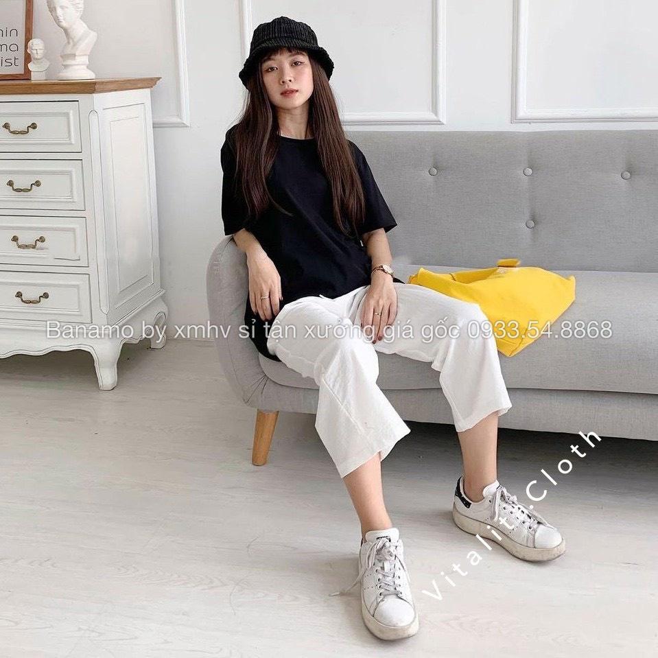 Quần ống rộng vải đũi xuông dáng lỡ dài 80cm thời trang Banamo Fashion quần sớ đũi 921-80