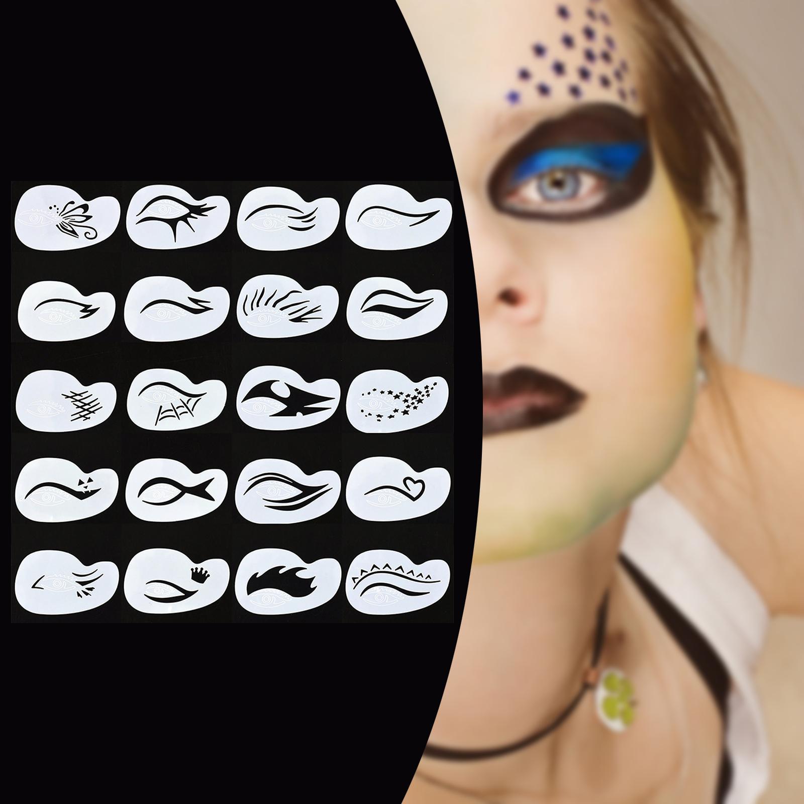 Face Paint Stencils Set for Children Adult DIY Party Supplies Painting
