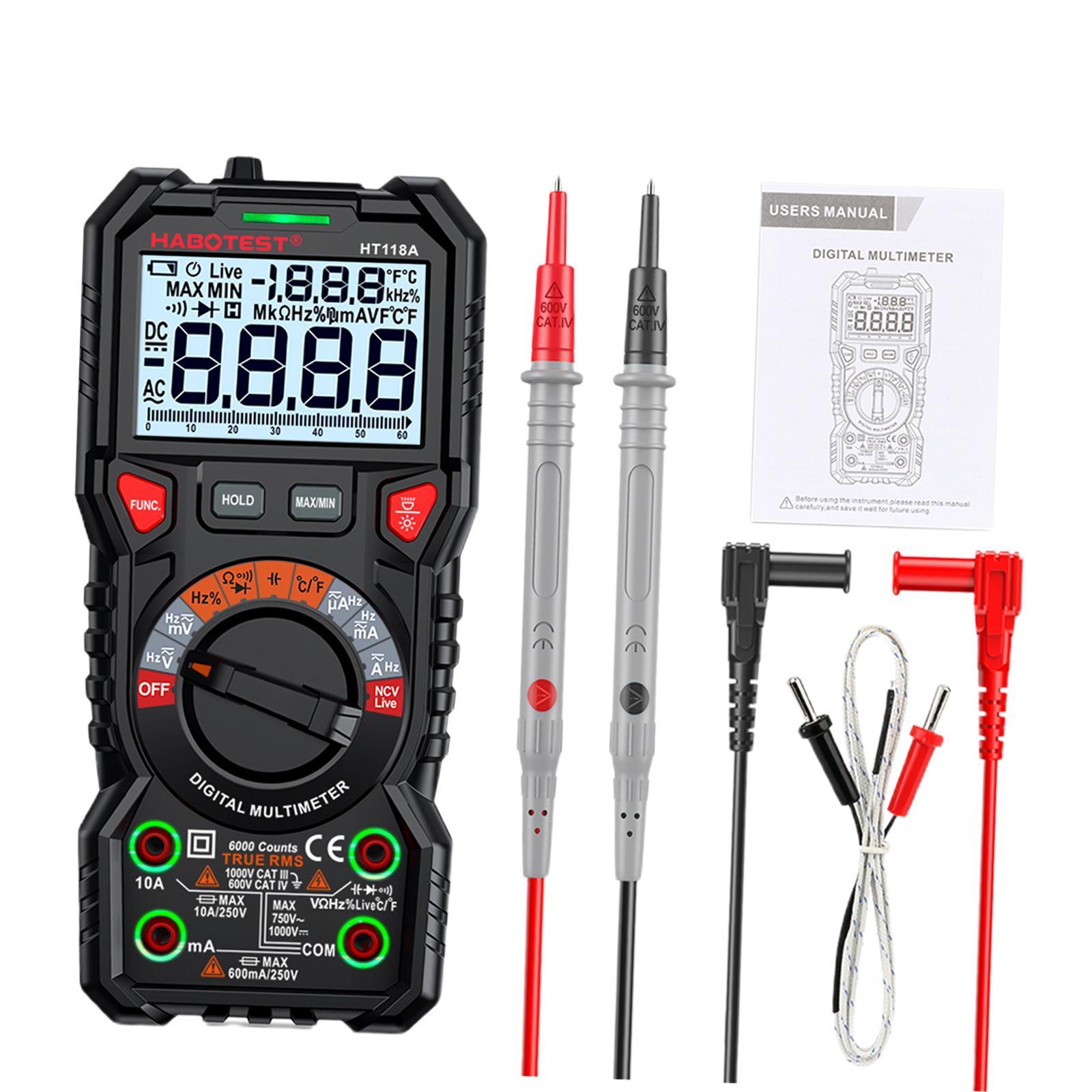 Multifunction Digital Tester Handheld Digital Meter for DC Voltage Circuit Board Test