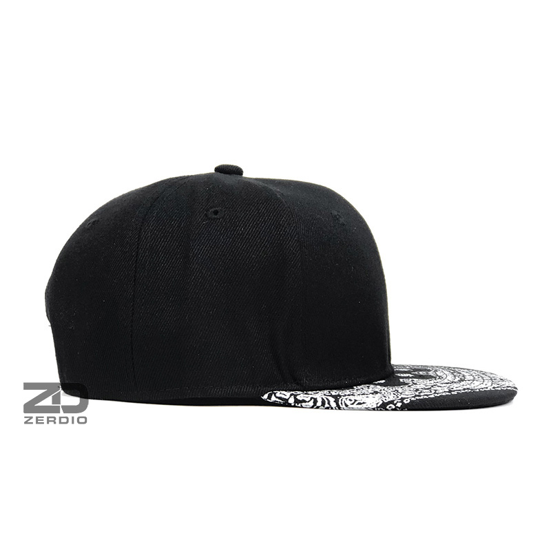 Mũ lưỡi trai hiphop, nón snapback nam nữ SN88 màu đen vải kaki cao cấp