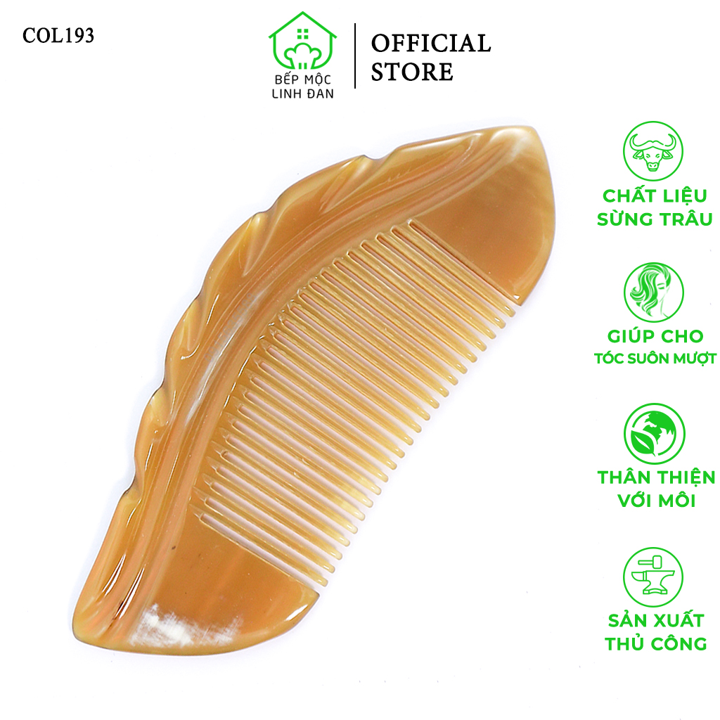 Lược Sừng Chiếc Lá Xuất Nhật Phụ Kiện Bỏ Túi Tiện Dụng