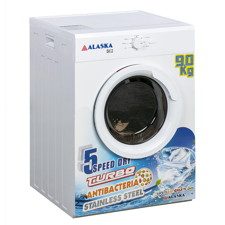 MÁY SẤY QUẦN ÁO THÔNG HƠI ALASKA 9.0KG S-90 (HÀNG CHÍNH HÃNG) (CHỈ GIAO HCM)