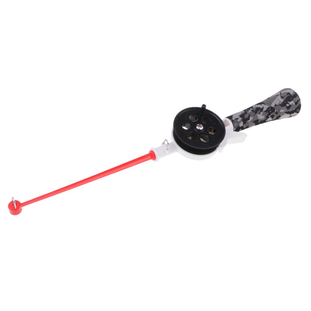 Children Kids Mini Winter Fishing Rod 34cm Ice Rod Fishing Gear with Reel