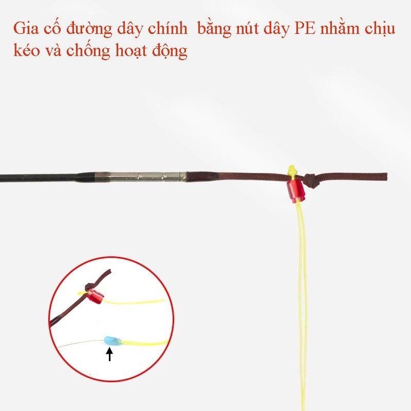 Set 5 Dây PE Nối Đầu Cần Câu Đơn , Câu Đài Chống Nổ Trục Cao Cấp