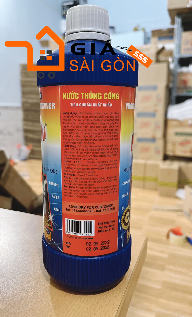 Nước thông cống 1L xuất khẩu