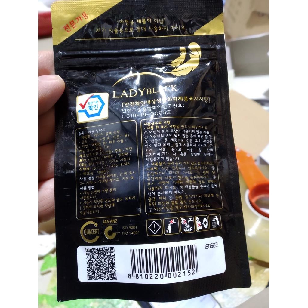 Keo nối mi lady black loại tiết kiệm dung tích 5ml dùng tôt cho thợ mi nối mi thật chăc.